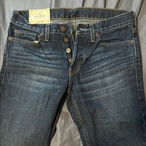 Hollister Women's Dark Blue High Rise Jeans